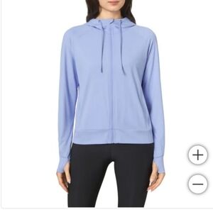 NWT Mondetta Women's Lightweight Full-Zip Hoodie Purple L